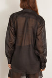 Toteme Double Collar Shirt in Black
