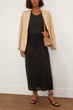Toteme Long Knit Skirt in Black