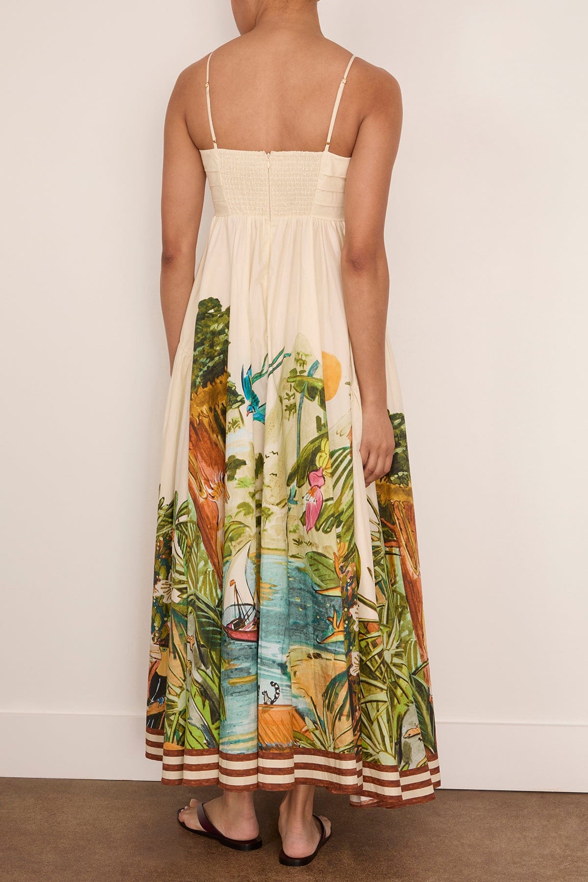 Alemais Toucan Tango Midi Dress in Multi Hampden Clothing Alemais Toucan Tango Midi Dress in Multi Hampden Clothing