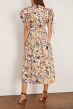 Ulla Johnson Adriana Short Sleeve Midi Dress in Magnolia