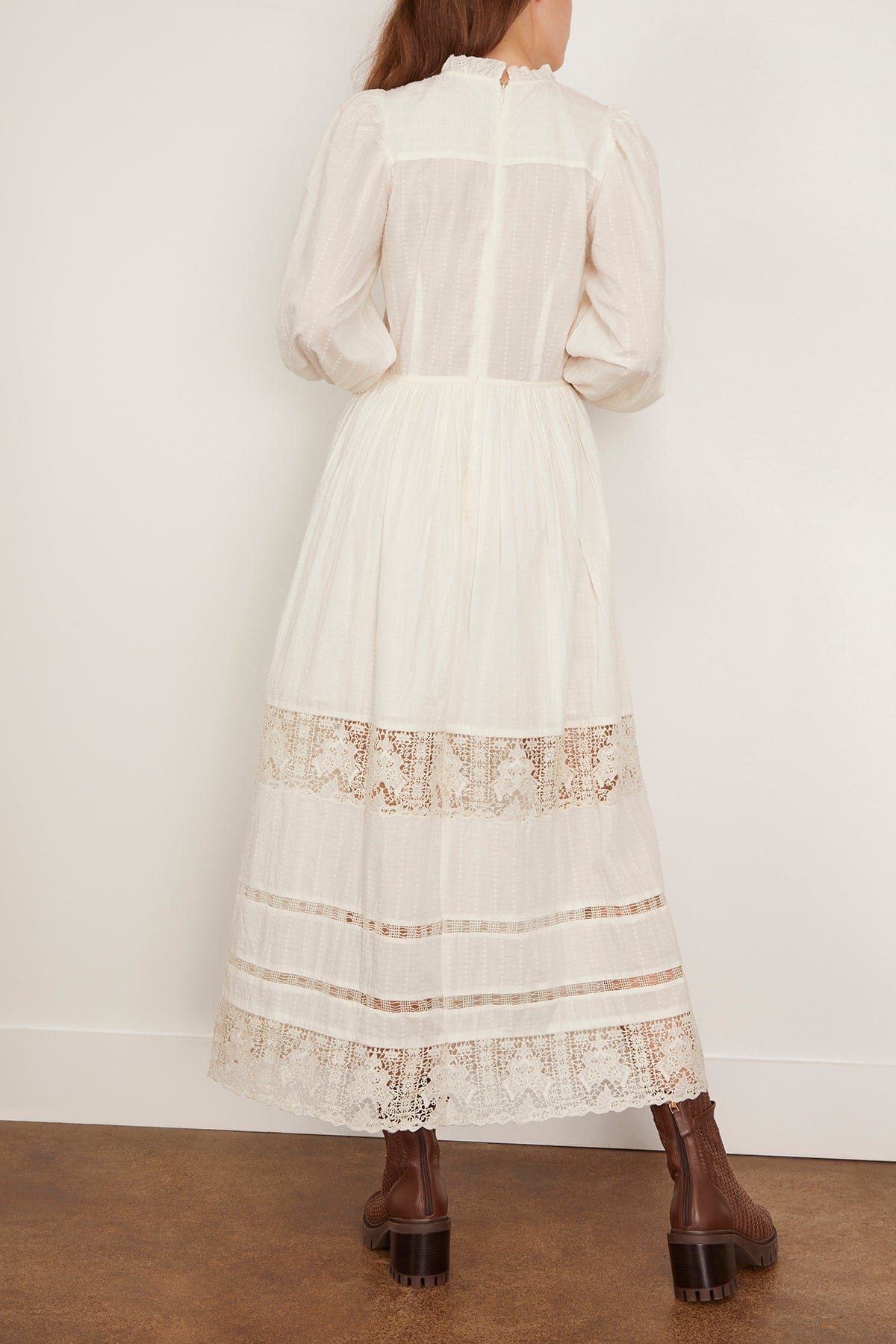 Ulla Johnson Amelie Long Sleeve Dress in Pristine