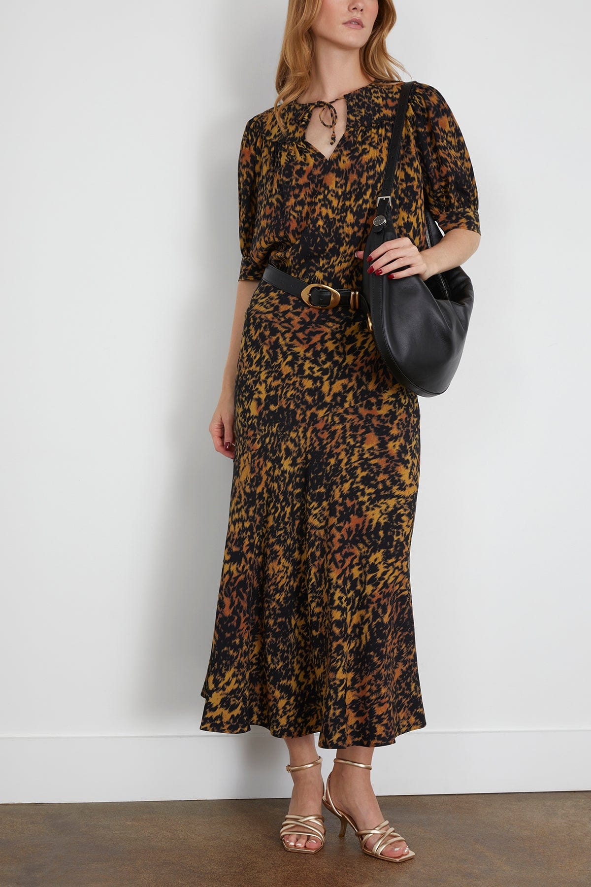 Ulla Johnson Blaire Short Sleeve Blouse in Savannah