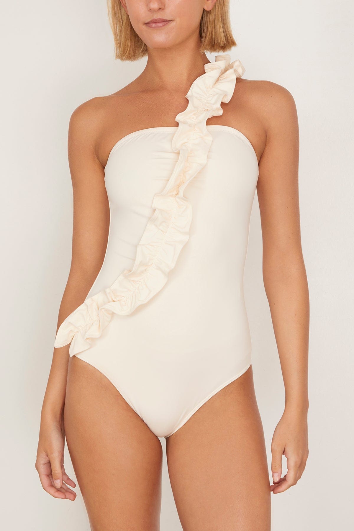 Ulla Johnson Capri Maillot in Cowrie