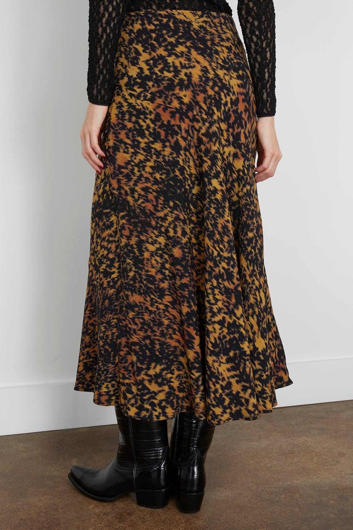 Ulla Johnson Chesca High Waisted Bias Skirt in Savannah