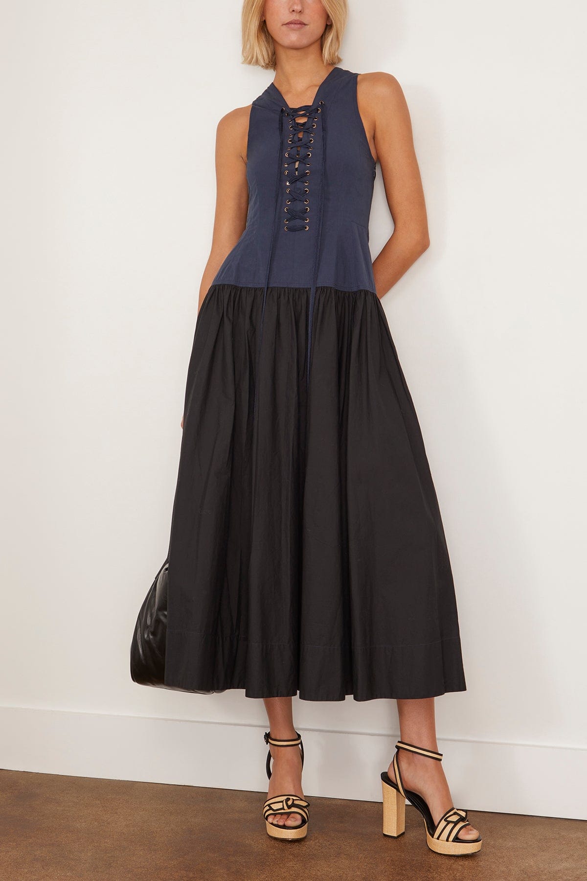 Ulla Johnson Casual Dresses Denia Dress in Twilight Colorblock Ulla Johnson Denia Dress in Twilight Colorblock