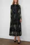 Ulla Johnson Emilie Drop Waist Long Sleeve Shirt Dress in Twilight