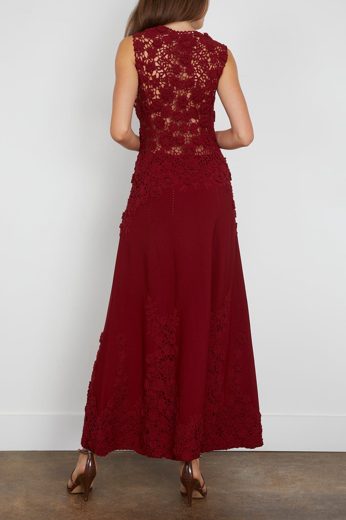 Ulla Johnson Genoveva Sleeveless Knit Maxi Dress in Begonia