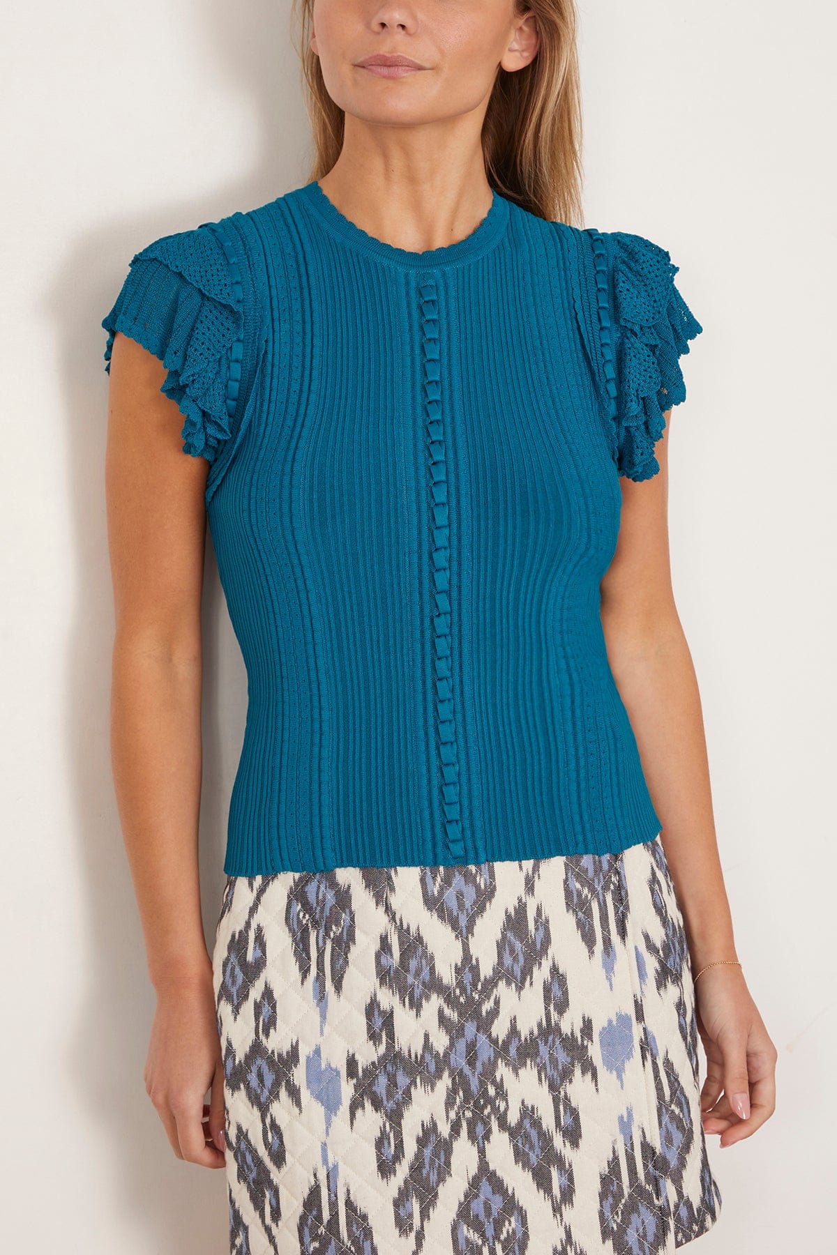 Ulla Johnson Tops Giulia Top in Lapiz Ulla Johnson Giulia Top in Lapiz