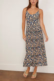 Ulla Johnson Idalia Fitted Midi Dress in Riverslate
