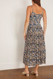 Ulla Johnson Idalia Fitted Midi Dress in Riverslate