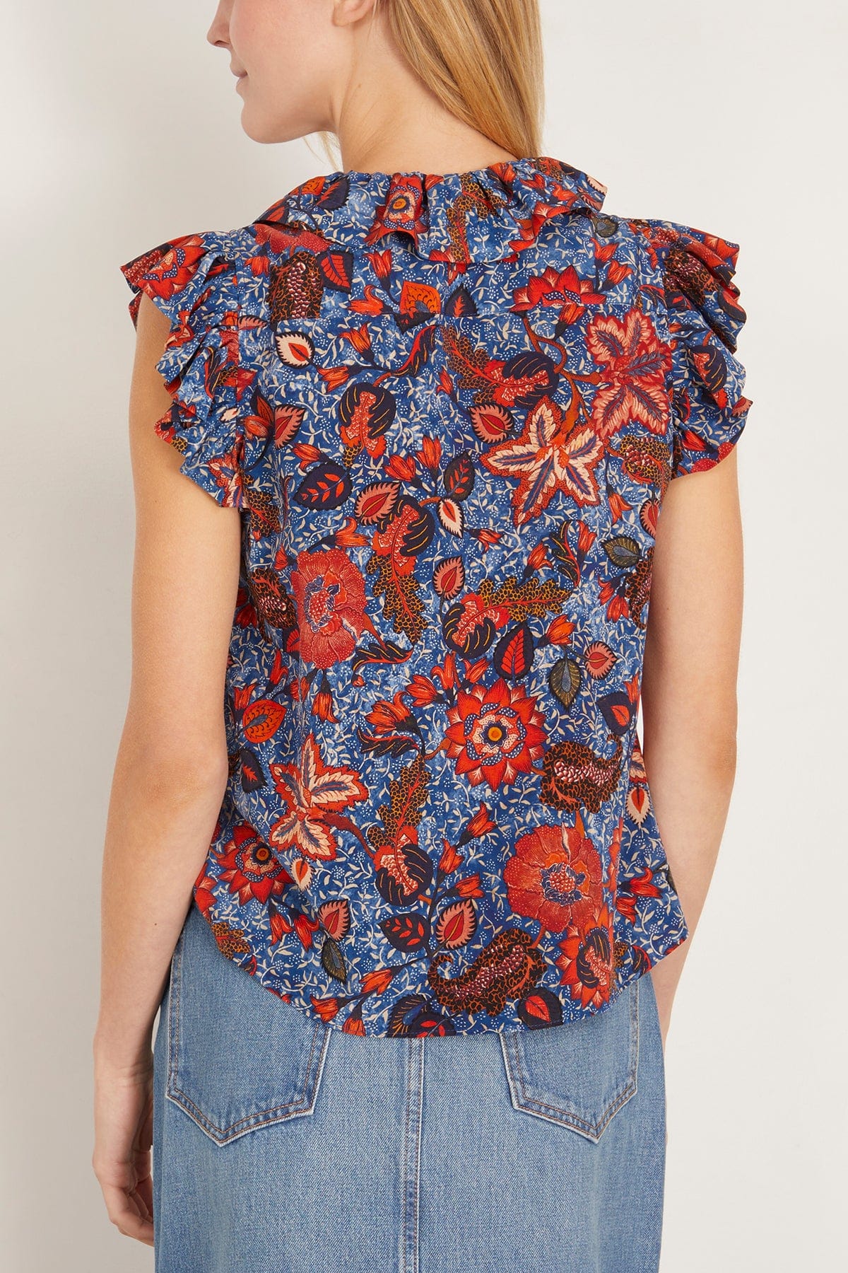 Ulla Johnson Tops Ivette Top in Clematis Ivette Top in Clematis