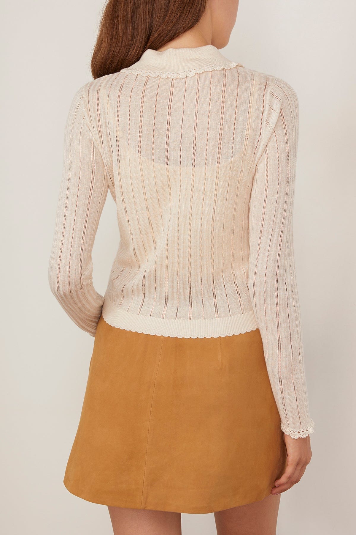 Ulla Johnson Lottie Knit Cardigan in Pristine