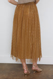 Ulla Johnson Maren Pleated Skirt in Burnish