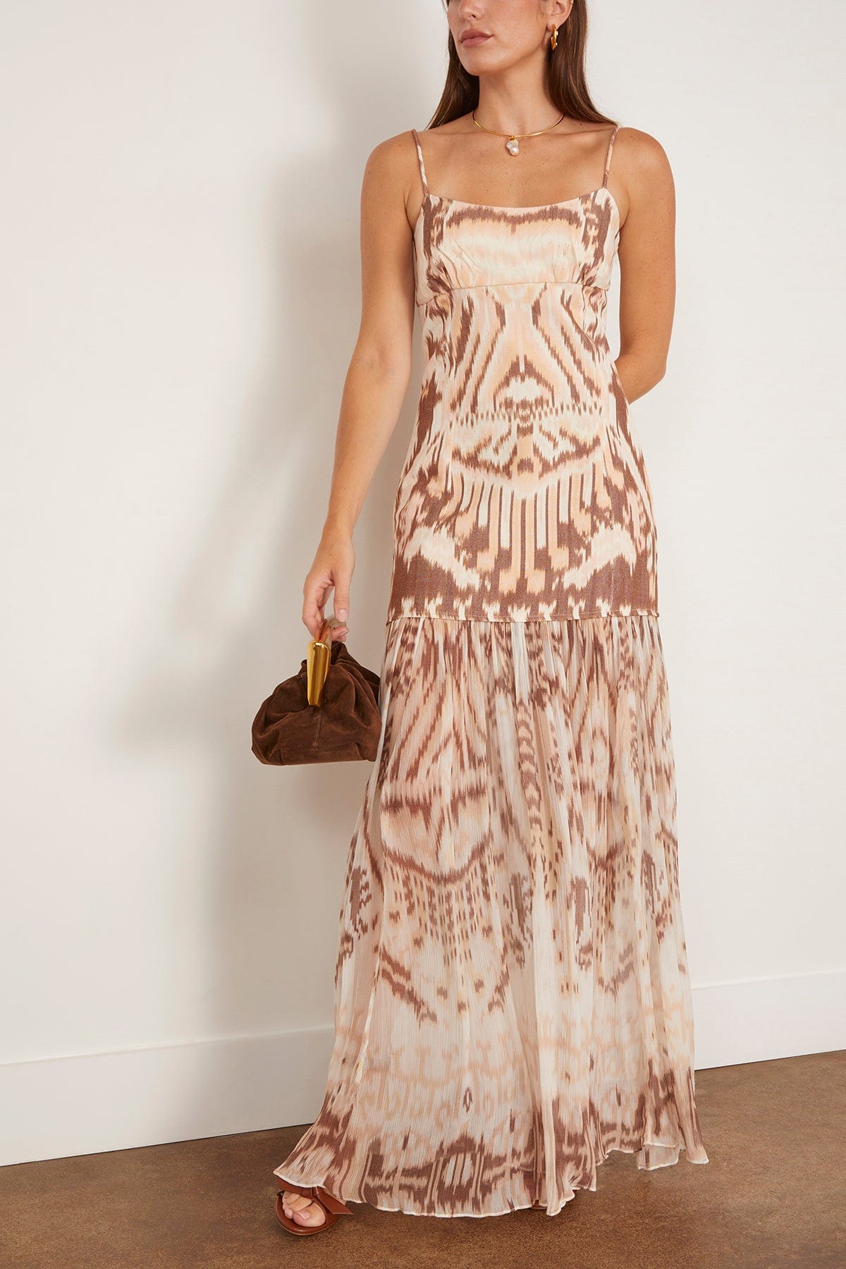 Ulla Johnson Marisol Drop Waist Gown in Moonstone