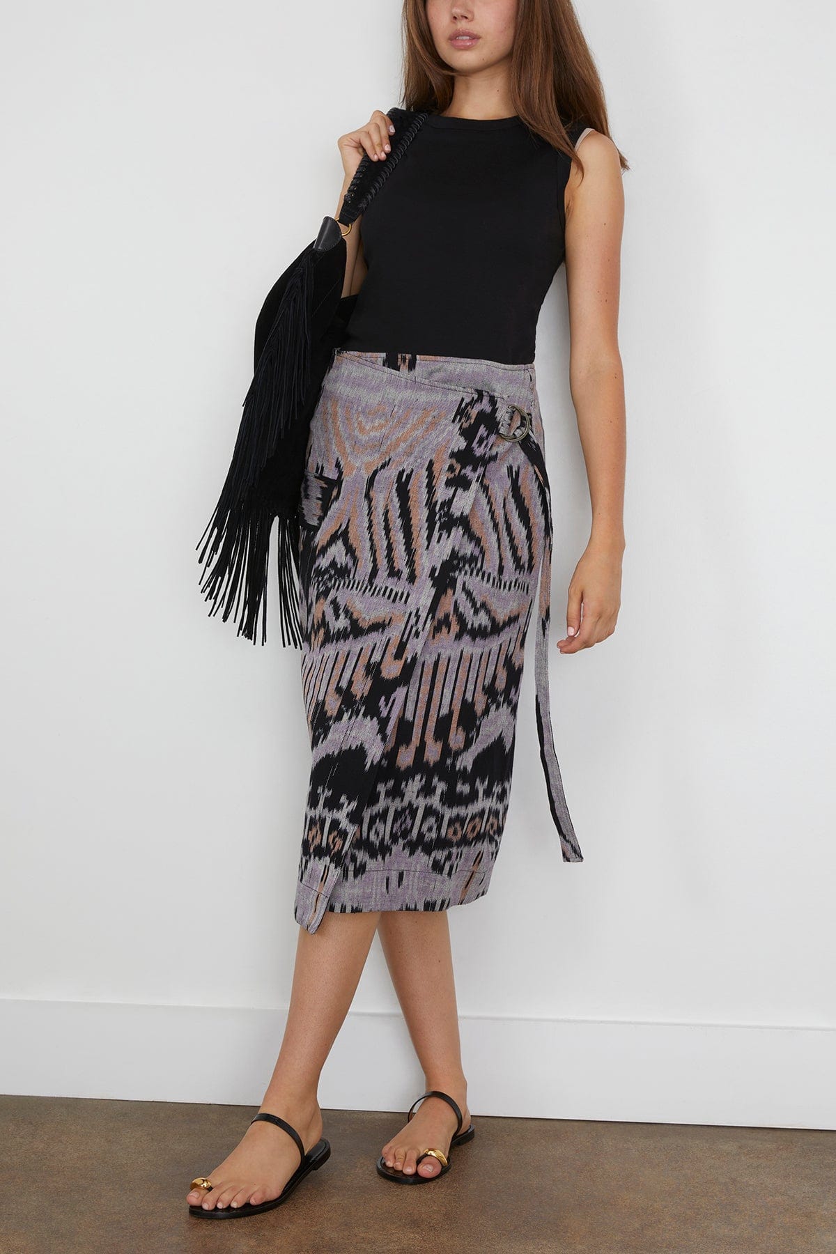 Ulla Johnson Mila Pencil Skirt in Tigereye