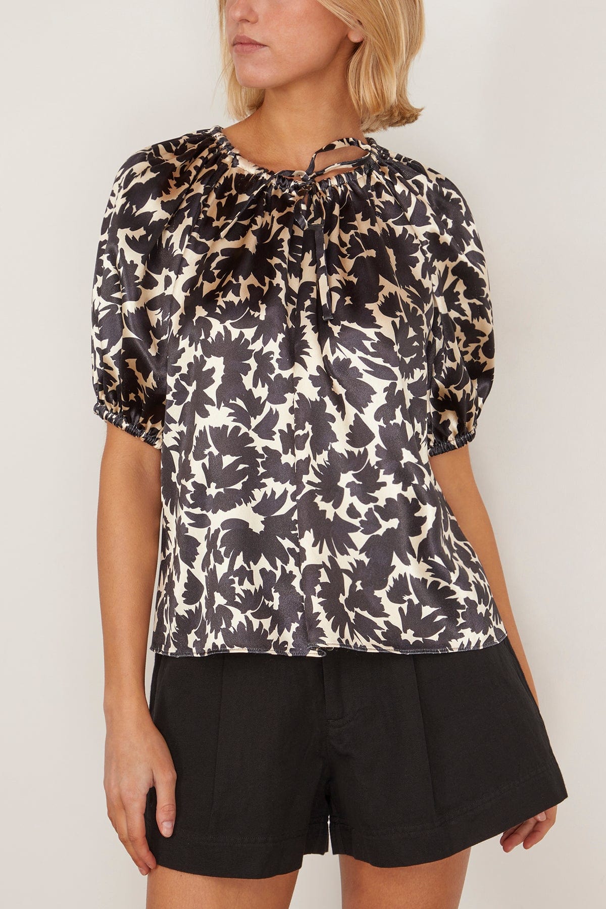 Ulla Johnson Neema Top in Raven