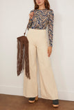 Ulla Johnson Neri Long Sleeve Ruched Top in Riverslate