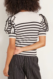 Ulla Johnson Tops Ottilie Top in Noir Stripe Ottilie Top in Noir Stripe