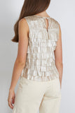 Ulla Johnson Quinn Layered Sleeveless Top in Opal