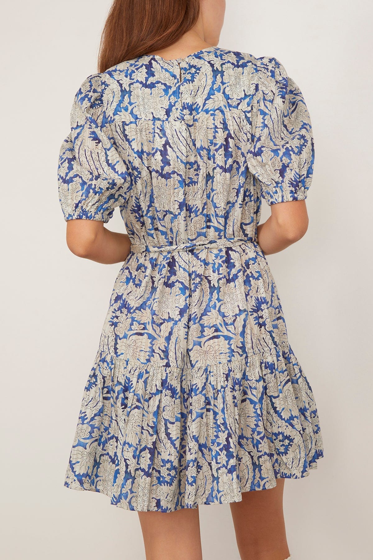 Ulla Johnson Rosalie Short Sleeve Mini Dress in Ciel