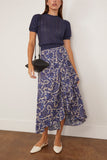 Ulla Johnson Sabina Faux Wrap Skirt in Ocean