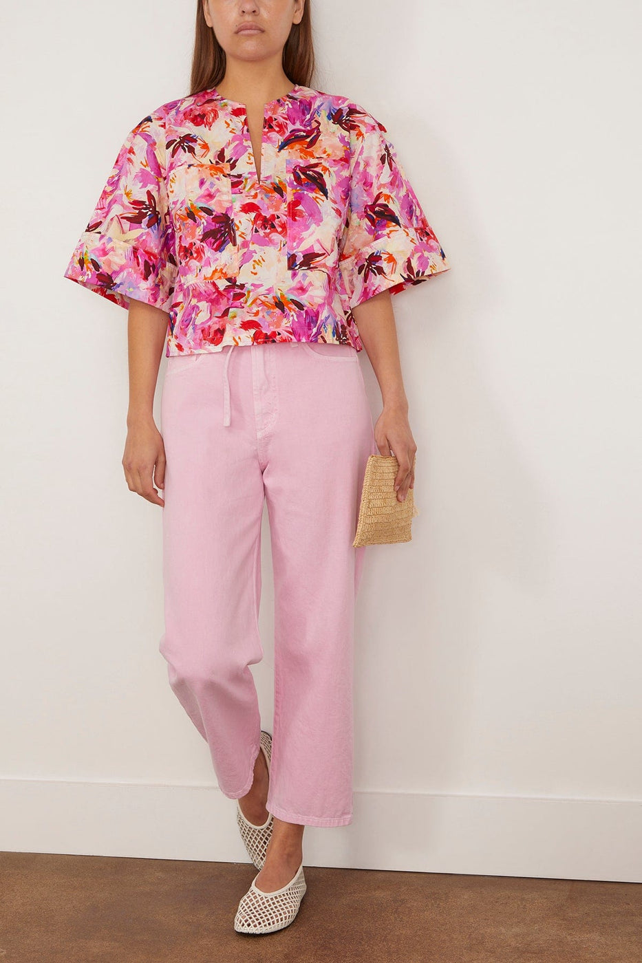 Ulla Johnson Tops Suri Blouse in Azalea Ulla Johnson Suri Blouse in Azalea