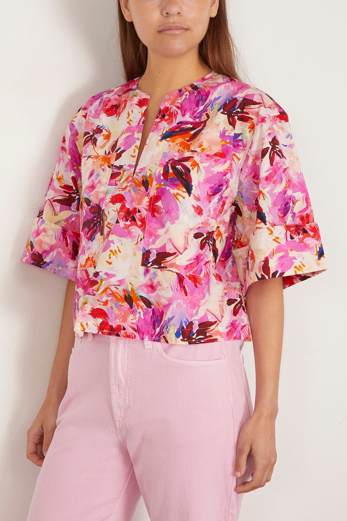 Ulla Johnson Tops Suri Blouse in Azalea Ulla Johnson Suri Blouse in Azalea