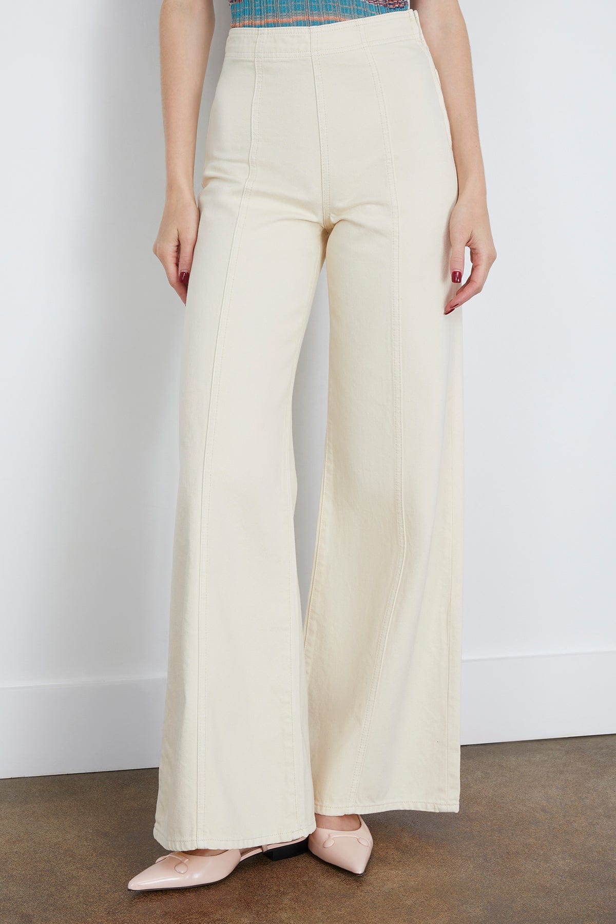 Ulla Johnson The Bianca Wide Leg Jean in Birch