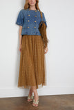Ulla Johnson The Serge Short Sleeve Jacket in Danube