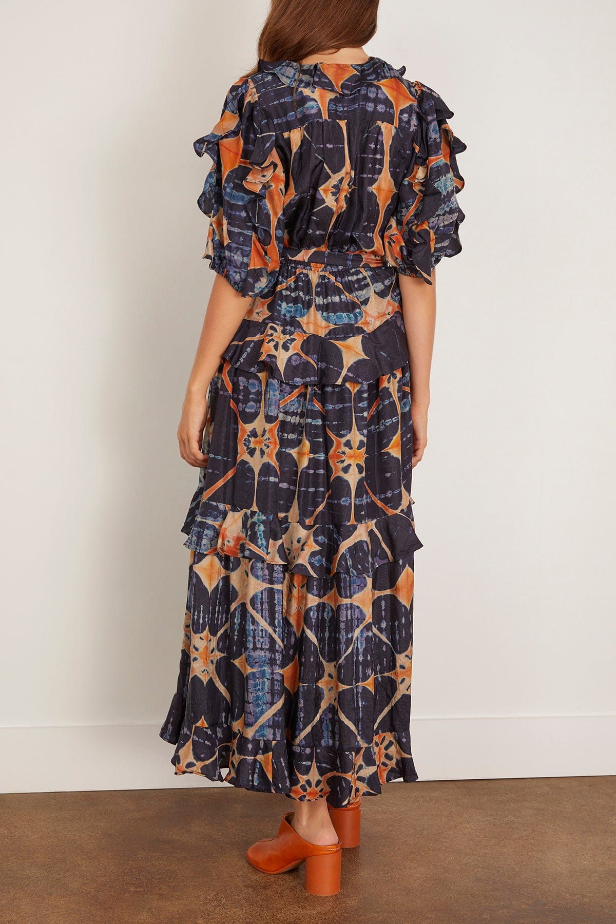 Ulla Johnson Tida Short Sleeve Midi Dress in Orion