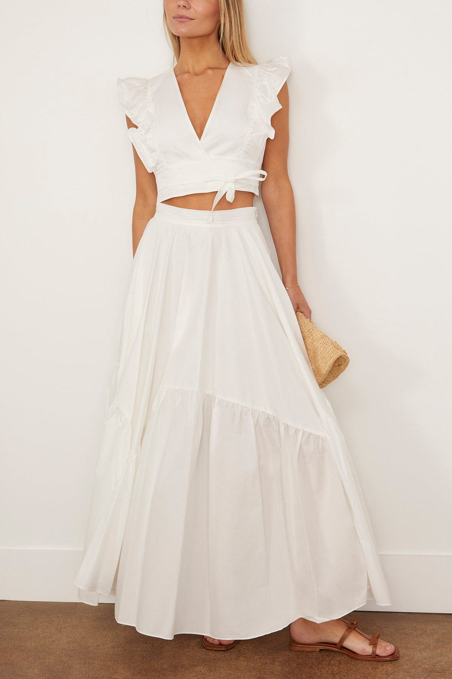 Vanessa Bruno Skirts Astree Skirt in Ecru Vanessa Bruno Astree Skirt in Ecru