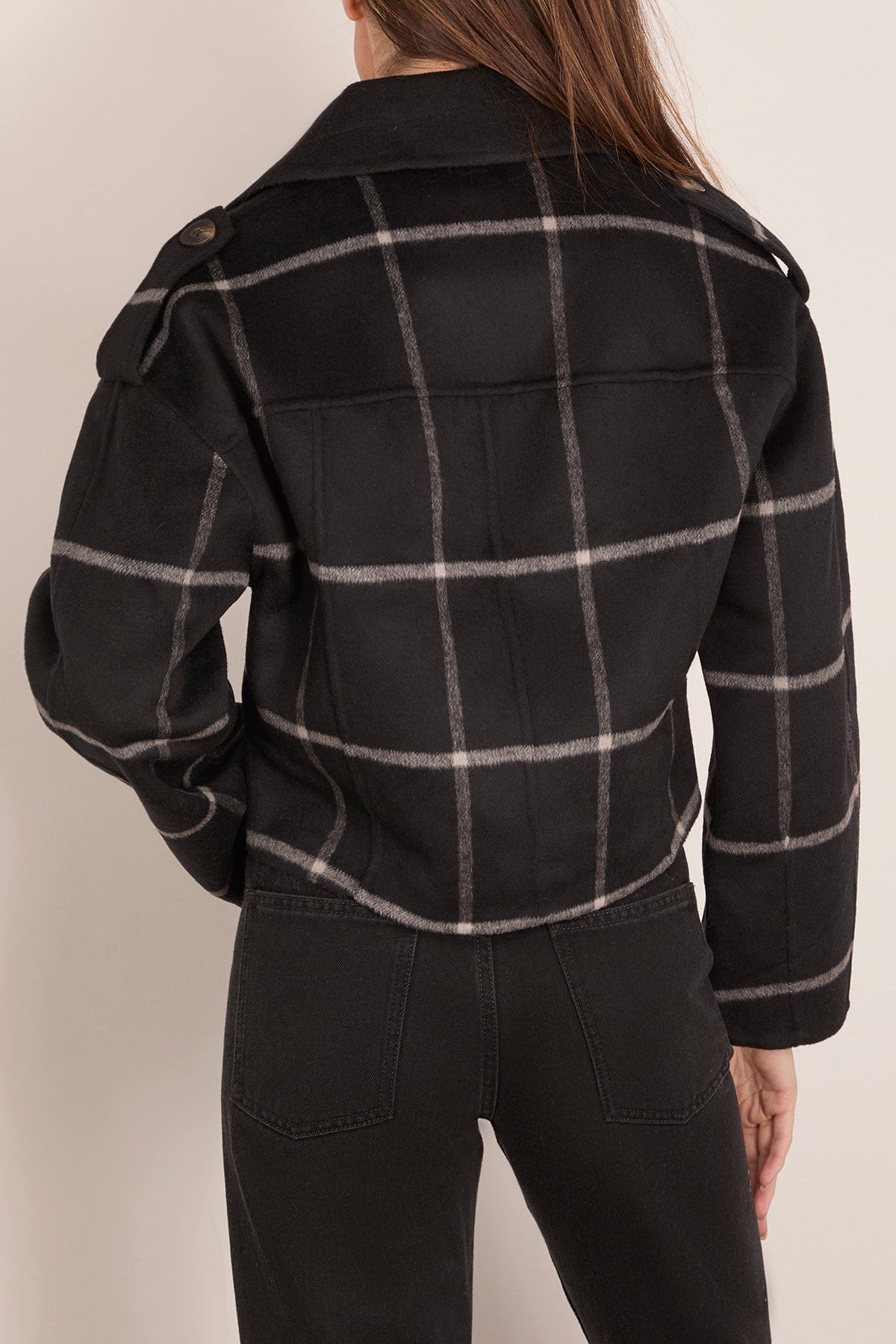 Vanessa Bruno Beran Coat in Noir/Blanc