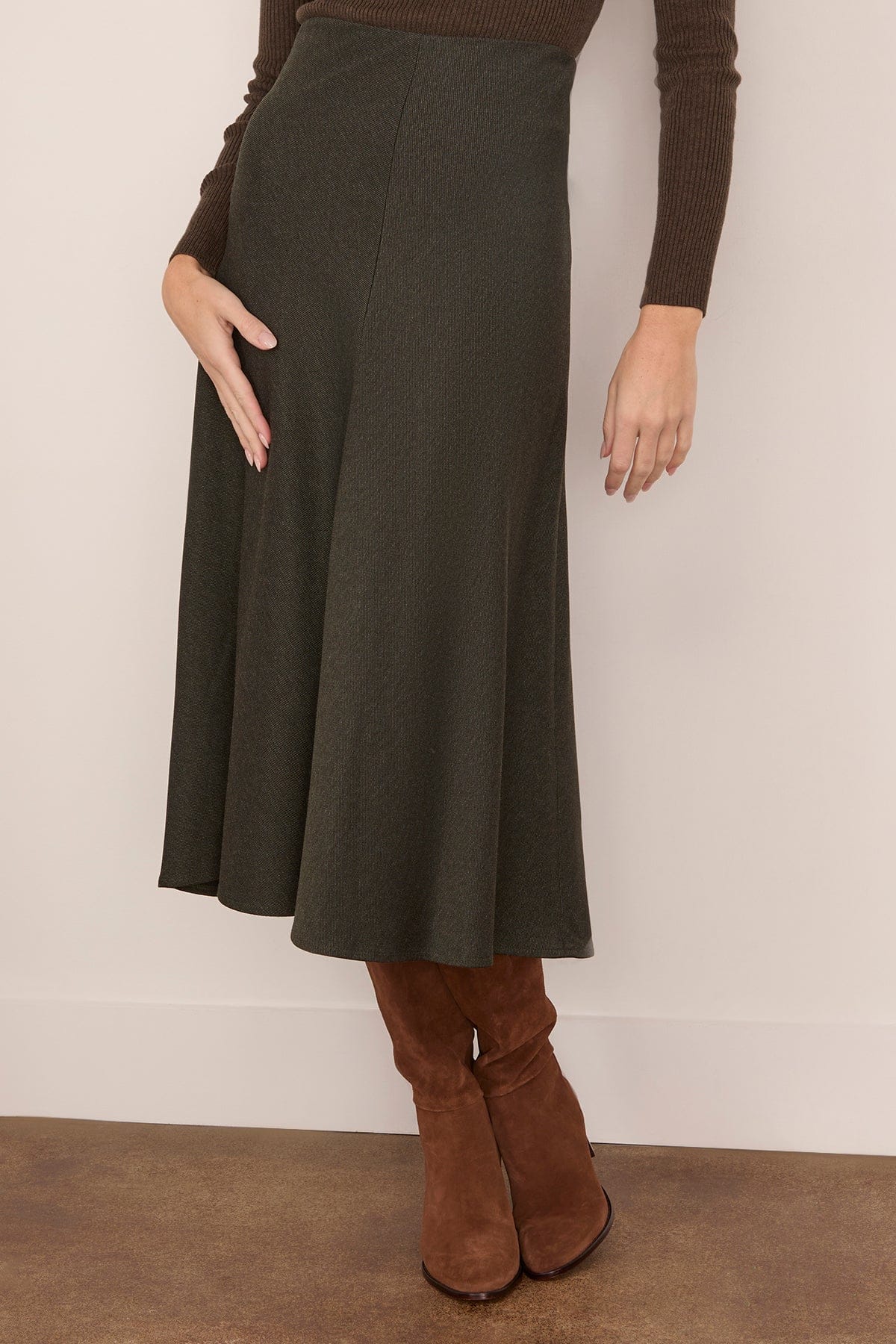 Vanessa Bruno Boushra Skirt in Kaki