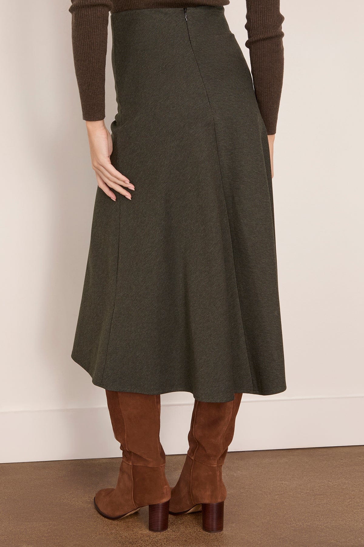 Vanessa Bruno Boushra Skirt in Kaki