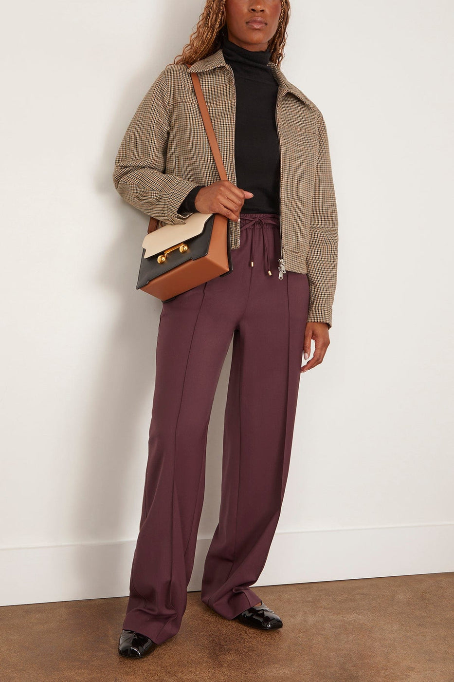 Vanessa Bruno Cliff Pant in Bordeaux