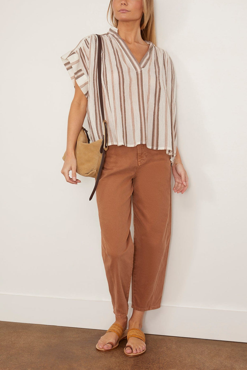 Vanessa Bruno Tops Cory Blouse in Brun Vanessa Bruno Cory Blouse in Brun