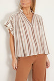Vanessa Bruno Tops Cory Blouse in Brun Vanessa Bruno Cory Blouse in Brun