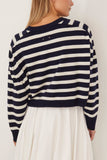 Eglantine Sweater in Marine/Ecru