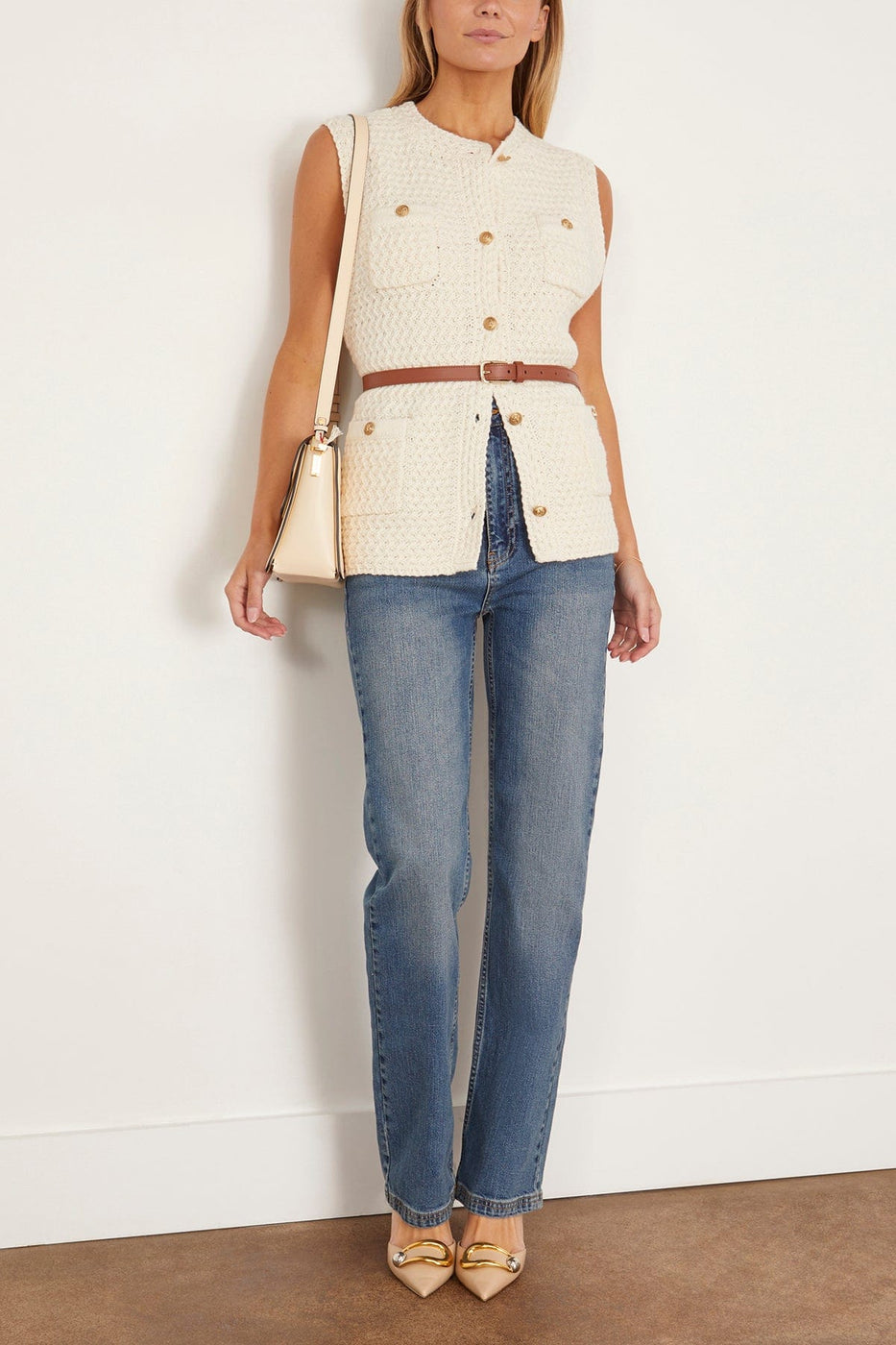 Vanessa Bruno Elisabeth Vest in Ecru