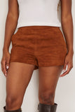 Vanessa Bruno Eris Short in Chocolat