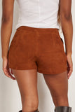 Vanessa Bruno Eris Short in Chocolat