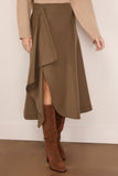 Vanessa Bruno Florida Skirt in Kaki