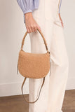 Vanessa Bruno Mini Shearling Daily Bag in Caramel