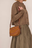 Vanessa Bruno Mini Suede Daily Bag in Caramel