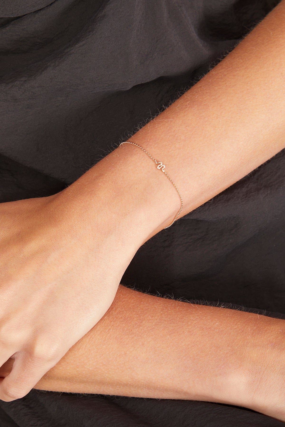 Vintage La Rose Bracelets Snake Chain Bracelet in 14k Yellow Gold Vintage La Rose Snake Chain Bracelet in 14k Yellow Gold