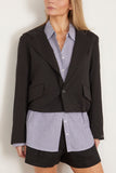 WE-AR4 Jackets Cropped Hooded Blazer in Black Cropped Hooded Blazer in Black