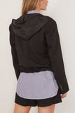 WE-AR4 Jackets Cropped Hooded Blazer in Black Cropped Hooded Blazer in Black