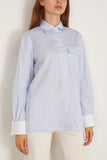 WE-AR4 Haze Shirt in Pale Blue Stripe