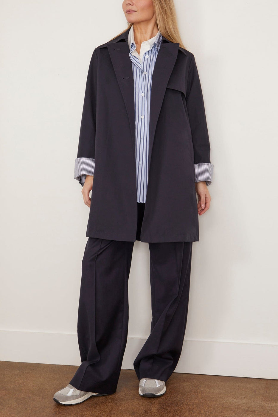 WE-AR4 Coats Shift Raincoat in Navy Shift Raincoat in Navy
