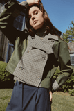 Tanya Taylor Walton Jacket in Army Check Multi